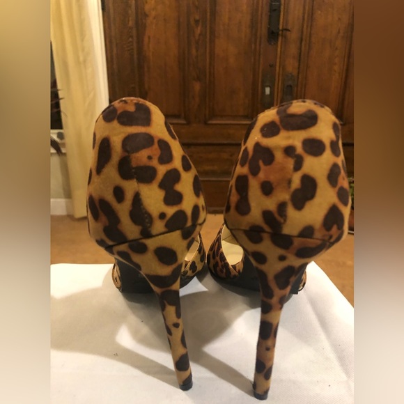 Anne Michelle Leopard Print Size 10 High Heel Shoe - Picture 4 of 6